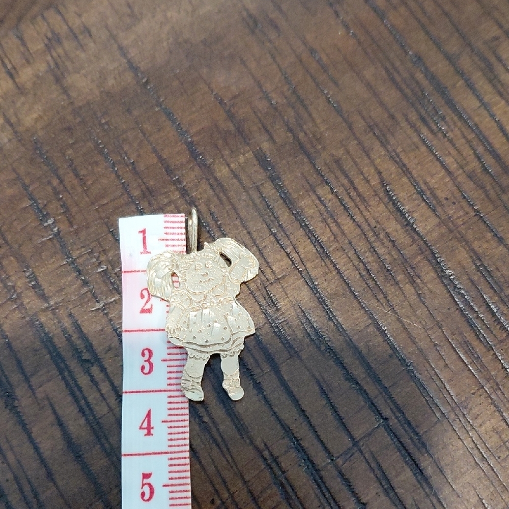 Cabbage Patch Doll 1 Gram Gold Charm - Picture 5 of 5
